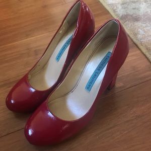 Vintage 90’s Chinese laundry block heels red